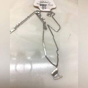 Stainless Steel Silver Butterfly Necklace